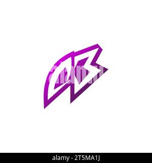DB Premium emblem logo initial esport and gaming design concept Stock Vector