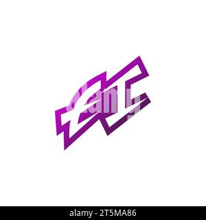 EI Premium emblem logo initial esport and gaming design concept Stock Vector