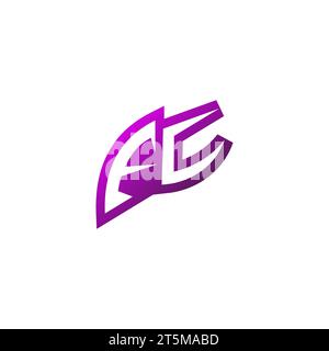 FC Premium emblem logo initial esport and gaming design concept Stock Vector