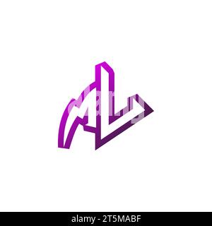 MU Premium emblem logo initial esport and gaming design concept Stock Vector