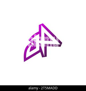 JP Premium emblem logo initial esport and gaming design concept Stock Vector