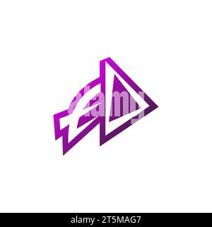 EO Premium emblem logo initial esport and gaming design concept Stock Vector