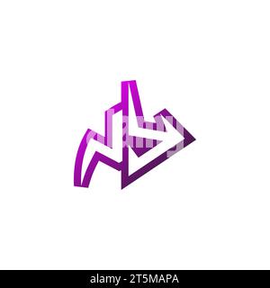 NY Premium emblem logo initial esport and gaming design concept Stock Vector