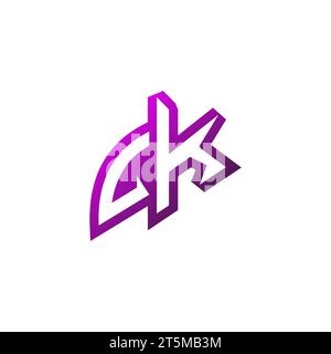 LK Premium emblem logo initial esport and gaming design concept Stock Vector