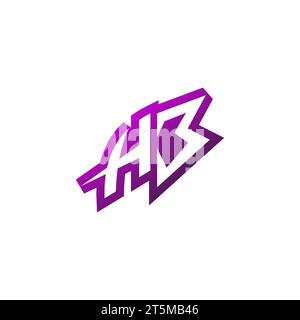 HB Premium emblem logo initial esport and gaming design concept Stock Vector