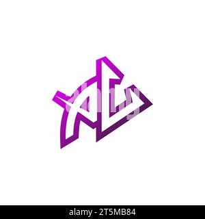 PV Premium emblem logo initial esport and gaming design concept Stock Vector