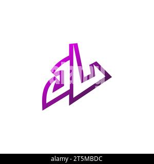 JL Premium emblem logo initial esport and gaming design concept Stock Vector
