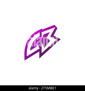 LB Premium emblem logo initial esport and gaming design concept Stock Vector