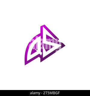 QS Premium emblem logo initial esport and gaming design concept Stock Vector