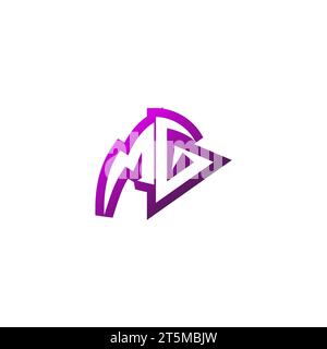 MG Premium emblem logo initial esport and gaming design concept Stock Vector