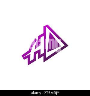 HO Premium emblem logo initial esport and gaming design concept Stock Vector