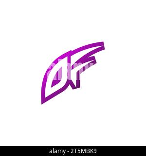 OF Premium emblem logo initial esport and gaming design concept Stock Vector