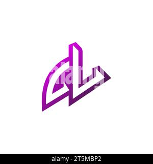LU Premium emblem logo initial esport and gaming design concept Stock Vector