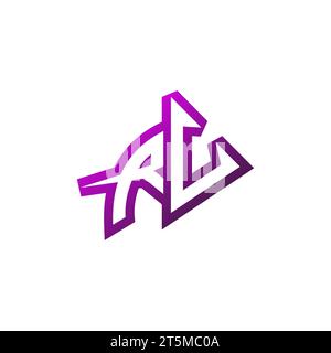 RV Premium emblem logo initial esport and gaming design concept Stock Vector