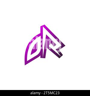 OR Premium emblem logo initial esport and gaming design concept Stock Vector