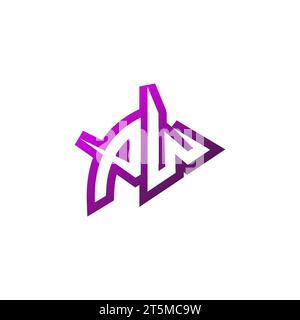 PW Premium emblem logo initial esport and gaming design concept Stock Vector