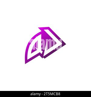 QJ Premium emblem logo initial esport and gaming design concept Stock Vector