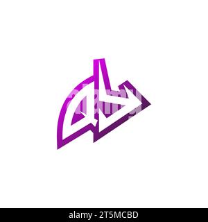 QY Premium emblem logo initial esport and gaming design concept Stock Vector