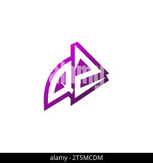 QZ Premium emblem logo initial esport and gaming design concept Stock Vector
