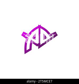 PD Premium emblem logo initial esport and gaming design concept Stock Vector