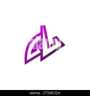 LL Premium emblem logo initial esport and gaming design concept Stock Vector