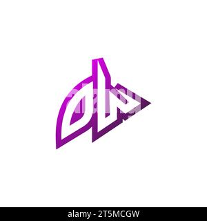 OW Premium emblem logo initial esport and gaming design concept Stock Vector