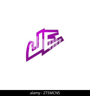 UE Premium emblem logo initial esport and gaming design concept Stock Vector