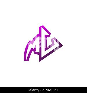 MV Premium emblem logo initial esport and gaming design concept Stock Vector
