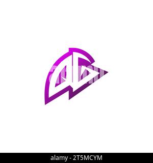 QG Premium emblem logo initial esport and gaming design concept Stock Vector