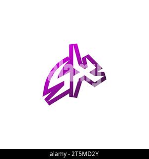 SX Premium emblem logo initial esport and gaming design concept Stock Vector