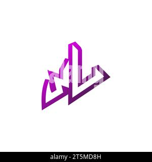 WU Premium emblem logo initial esport and gaming design concept Stock Vector