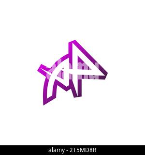 PP Premium emblem logo initial esport and gaming design concept Stock Vector