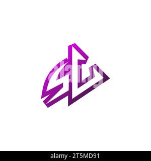 SV Premium emblem logo initial esport and gaming design concept Stock Vector