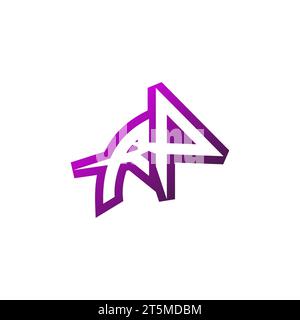 RP Premium emblem logo initial esport and gaming design concept Stock Vector