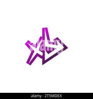 XY Premium emblem logo initial esport and gaming design concept Stock Vector