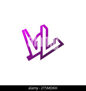 VU Premium emblem logo initial esport and gaming design concept Stock Vector