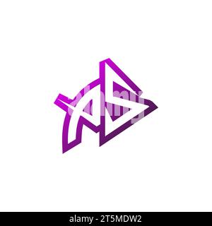 PS Premium emblem logo initial esport and gaming design concept Stock Vector