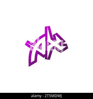 PX Premium emblem logo initial esport and gaming design concept Stock Vector
