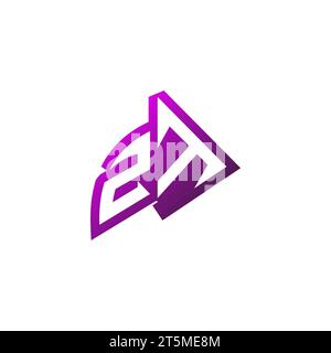 ZT Premium emblem logo initial esport and gaming design concept Stock Vector