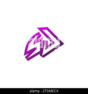 SJ Premium emblem logo initial esport and gaming design concept Stock Vector