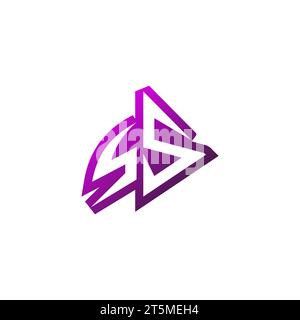 SS Premium emblem logo initial esport and gaming design concept Stock Vector