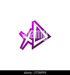 XO Premium emblem logo initial esport and gaming design concept Stock Vector