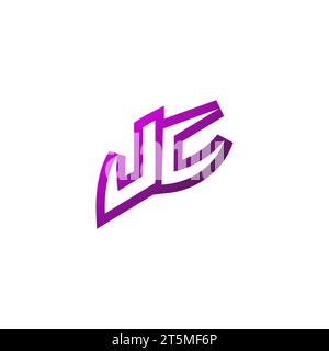 UC Premium emblem logo initial esport and gaming design concept Stock Vector