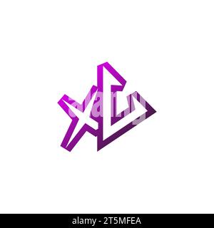 XV Premium emblem logo initial esport and gaming design concept Stock Vector