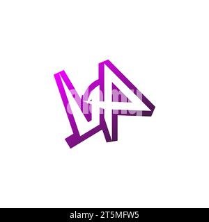 VP Premium emblem logo initial esport and gaming design concept Stock Vector