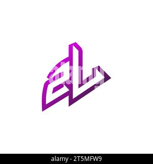 ZU Premium emblem logo initial esport and gaming design concept Stock Vector