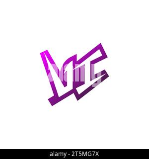 VI Premium emblem logo initial esport and gaming design concept Stock Vector