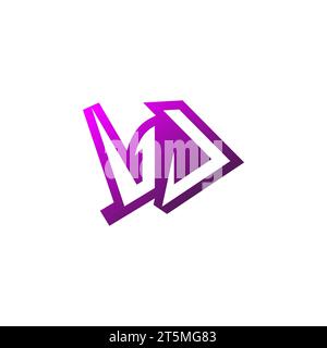 VJ Premium emblem logo initial esport and gaming design concept Stock Vector