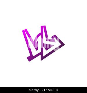 VY Premium emblem logo initial esport and gaming design concept Stock Vector
