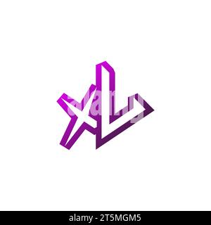 XU Premium emblem logo initial esport and gaming design concept Stock Vector